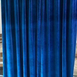 Back tab curtains -hidden tab top Velvet curtain panel - stylish bedroom living room curtain -shabby chic rod pocket rustic CURTAIN custom