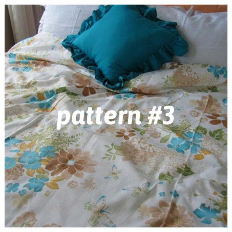 Vintage Floral Duvet Cover Mint Green Pale Blue Pink Posy Etsy Australia