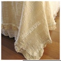 Woven Turkish Cotton Coverlet – Shabby Chic Ruffled Bedding