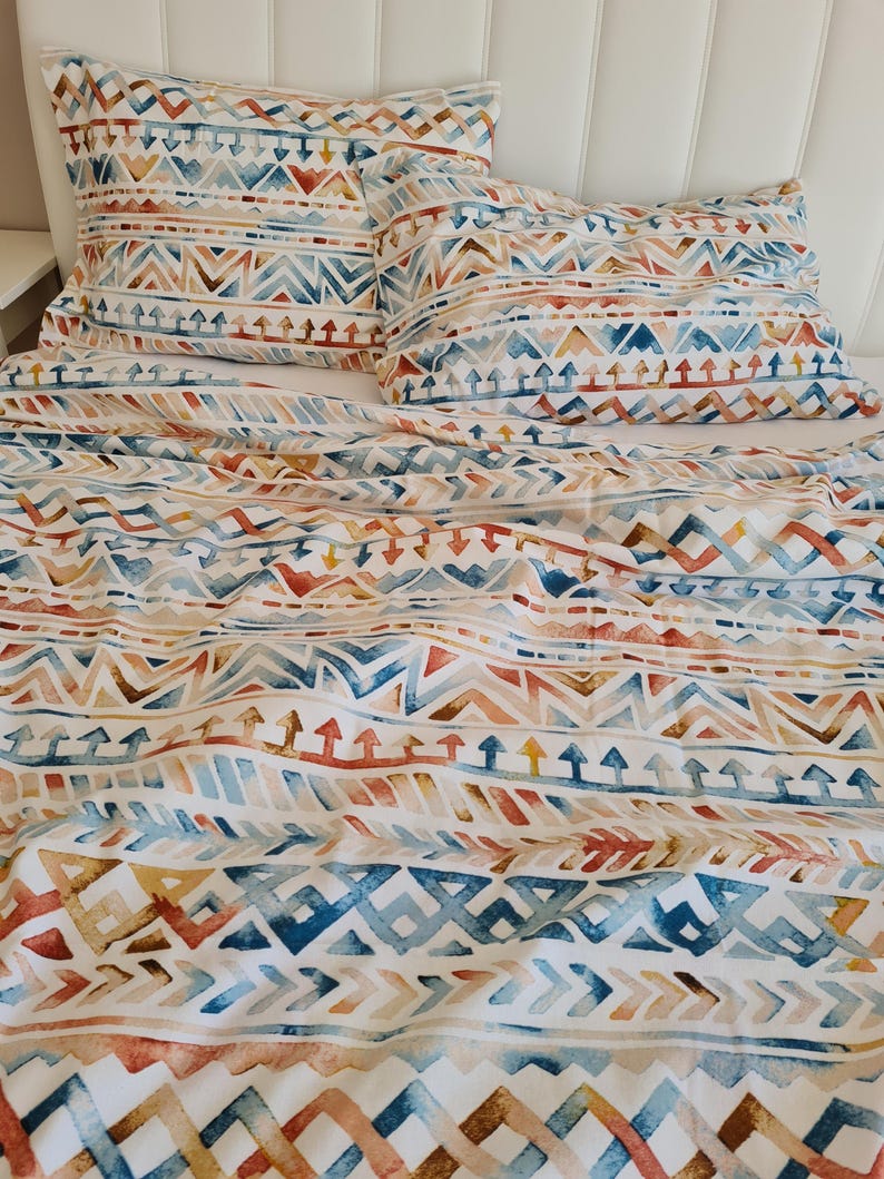 Plaid flannel bedding duvet cover set-Christmas theme decor-Xmas gifts-Red green white plaid duvet cover queen.Super King custom bedding image 10
