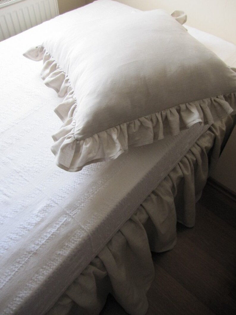 Linen bedskirt Twin XL FULL Queen King linen Dust ruffle Bed Etsy