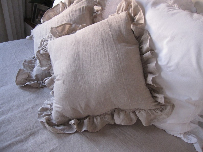 Euro sham pillow cover 26x26 or 20x20 decorative ruffled Etsy