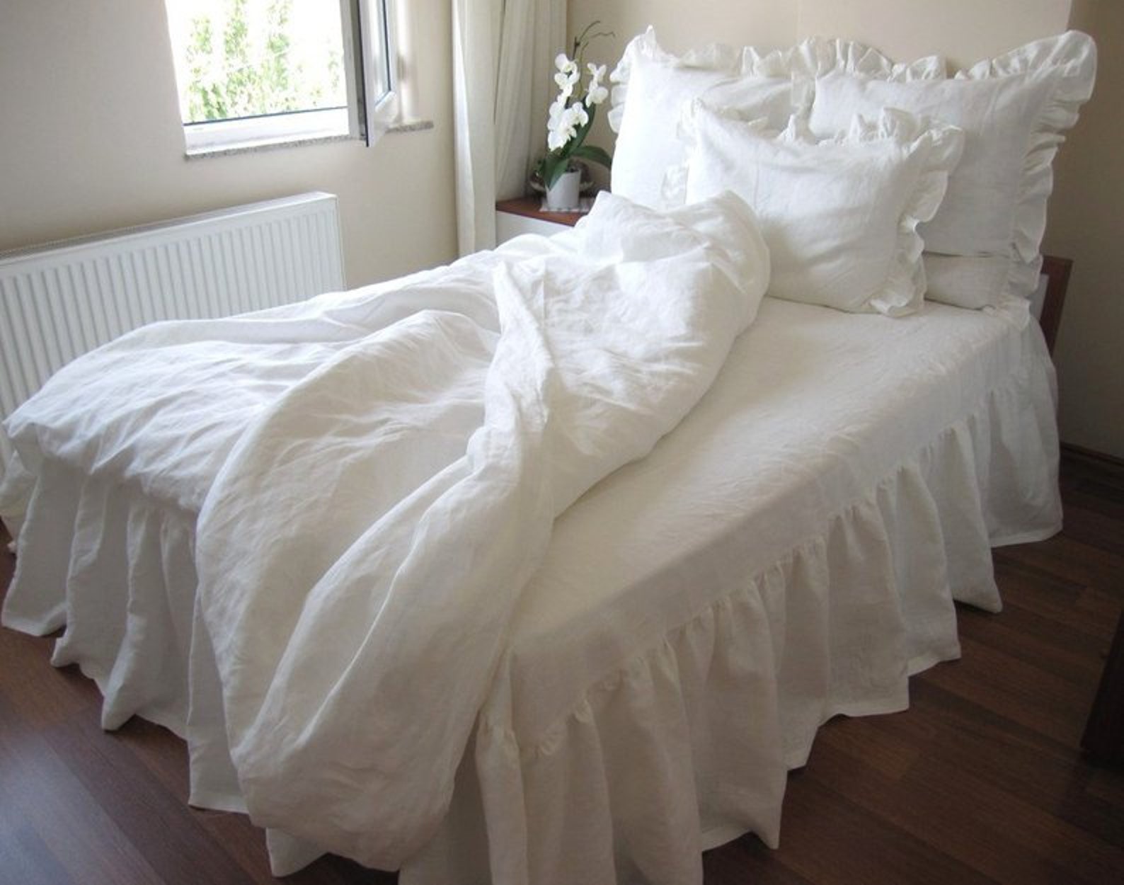 Linen Oversize Duvet Cover King 120x98 120x120 Gray Linen Etsy