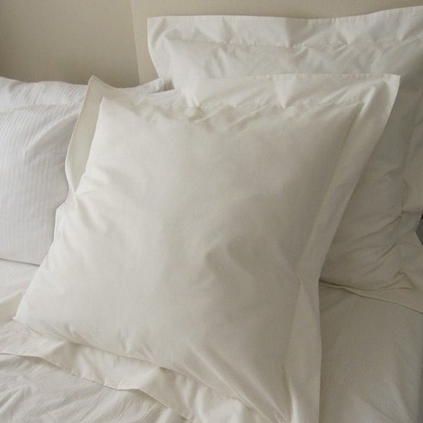 Dorm room pillow cover 31x37 inches white cotton self welted or flange around - College Dorm Bedding decoration ideas Nurdanceyiz