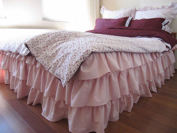 Feyart Gonna Letto Avvolgente Floreale - Volant 38cm, Bianco, Super King 180x200cm - Foto 8