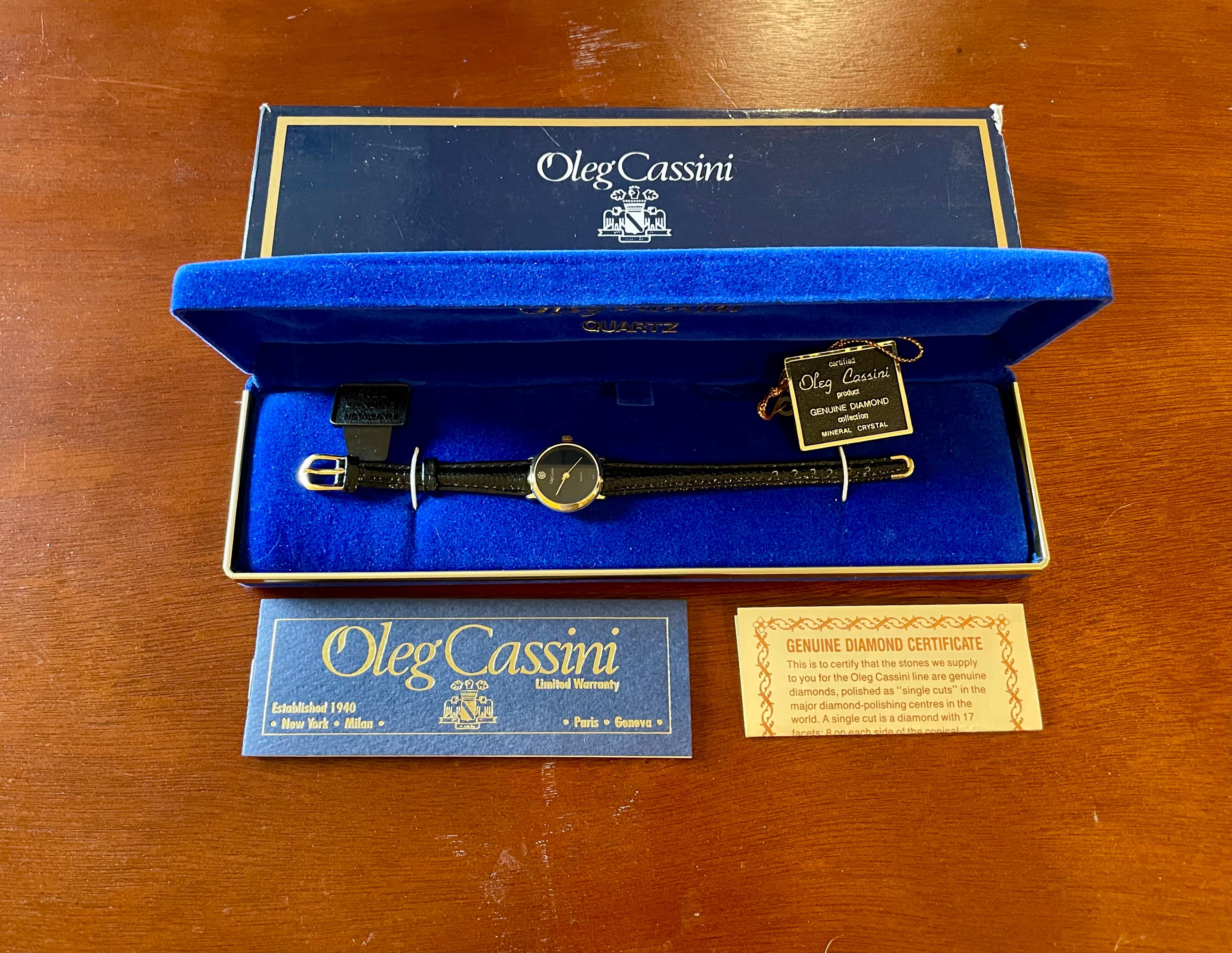 Vintage Classic Reto Oleg Cassini Tank Style Watchwith Roman Numerals Oleg Cassini Women main image 3
