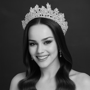 Floral Zircon Bridal Tiara For Brides