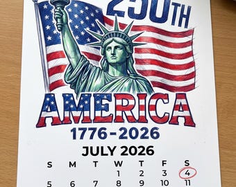 Vlag van de VS 250e verjaardag / ontwerp Vrijheidsbeeld (1776-2026) / Amerikaans patriottisch, solide png