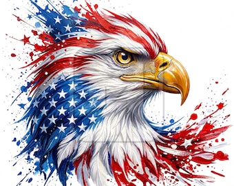 American Eagle-ontwerp / VS patriottisch solide png-bestand / 250e verjaardag
