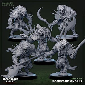 Gnoll Miniatur DnD kompatibel 28 mm 32 mm Rollenspielfiguren Boneyard Gnolls | MF055