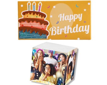 Caja sorpresa con foto explosiva personalizada, texto personalizado, regalo de cumpleaños, recuerdo