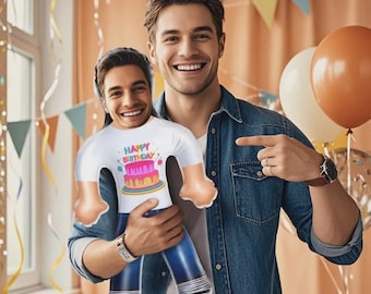 Globo de cumpleaños con cara personalizada: decoración inflable personalizada para fiestas