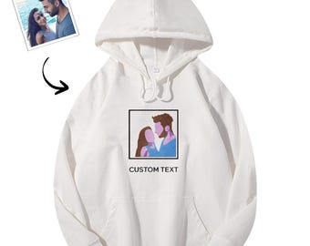 Sudadera con capucha bordada personalizada con texto, sudadera de algodón personalizada, regalo de moda para parejas y amigos.