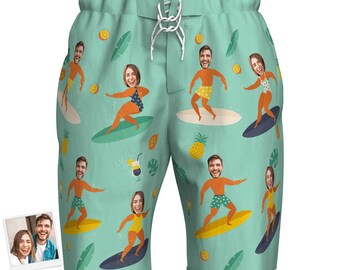 Shorts de playa personalizados para parejas: Bañadores con foto personalizada