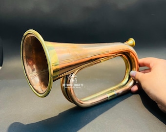 Tromba Da Cavalleria In Ottone - Strumento Vintage Per Orchestre, Bande O Come Regalo Originale - Foto 5