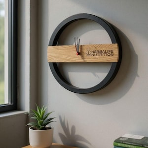 Decorative Wooden Wall Clock – Rustic Home Decor – Handmade Natural Wood Clock – Custom Wall Art Gift