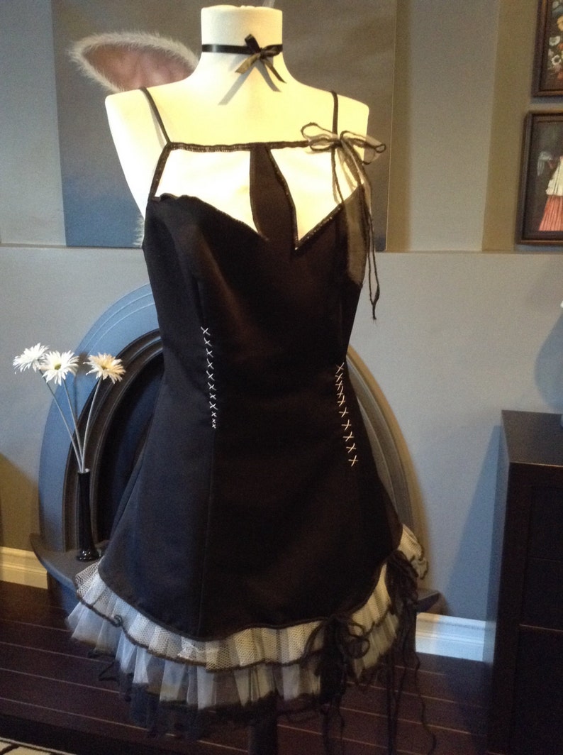 Deadmoongrrrl Black Gothic Baby Doll Dress Etsy