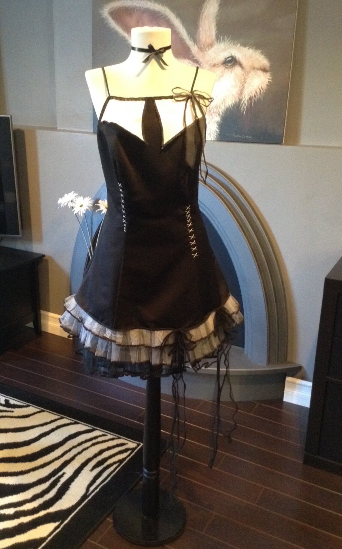 Deadmoongrrrl Black Gothic Baby Doll Dress Etsy