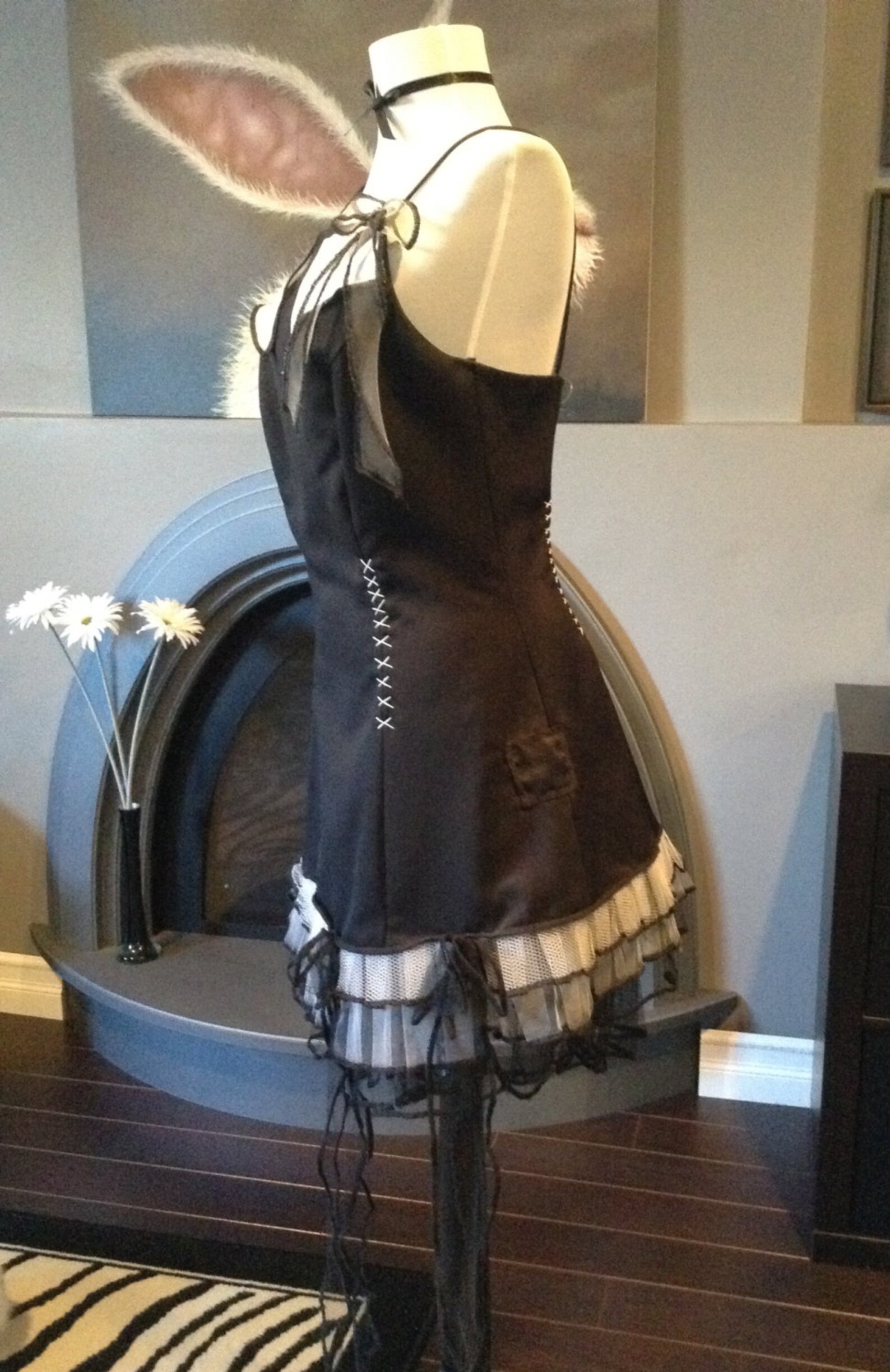 Deadmoongrrrl Black Gothic Baby Doll Dress Etsy