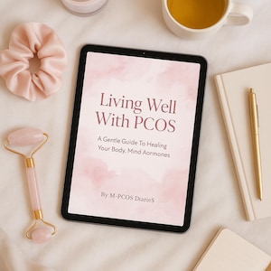 PCOS Wellness eBook for Women | Natural Hormone Balance Guide | Diet, Lifestyle, Self-Care Tips | Digital Download