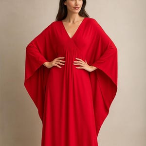 Kaftan Dress – Plus Size Caftan for Women, Luxury Lounge Dress, Resort Wear, Moroccan Style Mumu Dress, Comfortable Gift Idea