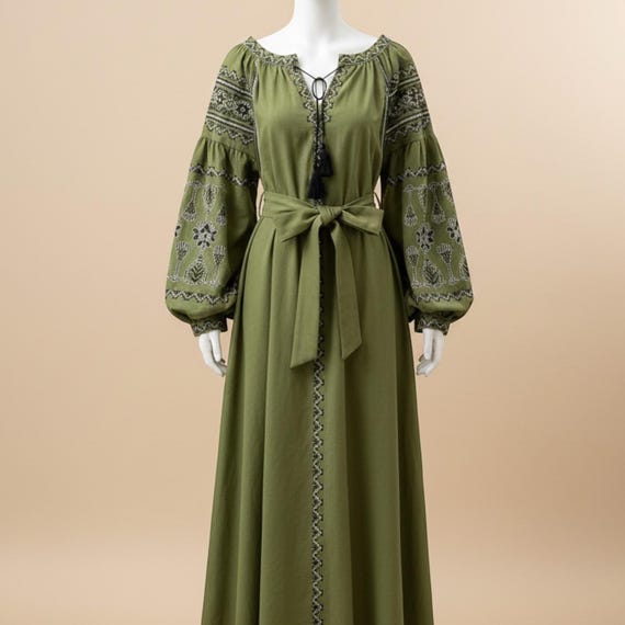 lantern sleeve embroidered dress Amazon.com: Flower Print Chiffon Lantern Sleeve Splice Lace Up Wrap Dress Women V Neck Thick Satin Boho Party Clothes Beige XS : Clothing, Shoes & Jewelry