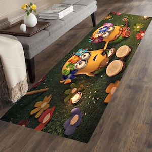 Minions Kids Rug: Colorful Cartoon Carpet, Non-Slip Nursery Decor