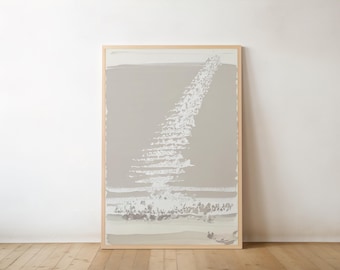 Moses Parting the Red Sea Digital Print, The Exodus Old Testament Wall Art, Biblical Miracle Scene Printable, Abstraction