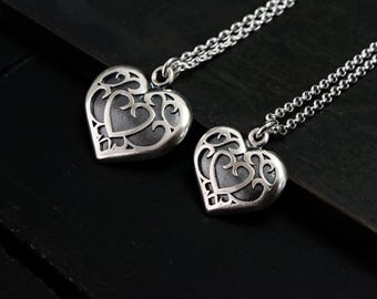 Zelda Heart Container Necklace 925 Silver Legend Of Zelda Jewelry Gift
