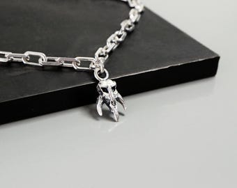 Pulsera de mitosaurio mandaloriano de Star Wars en plata 925. Joyería de Star Wars.