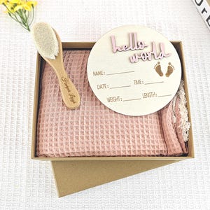 Personalized Baby Shower Gifts Box,New Baby Gift Set,Baby Box,Newborn Gift Box,New Baby boy gift,New Baby Girl Gift,Baby Name Sign,Blanket