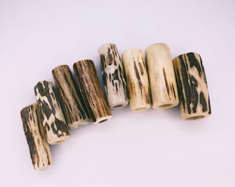 Dreadlock in corno di cervo per capelli, bracciale per capelli vichingo, gioielli in vero corno di cervo, regalo per rastafariani, dreadlock unici, regalo per amanti della natura