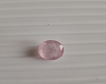 18 Carat Oval Faceted Pink Morganite, Loose Gemstone
