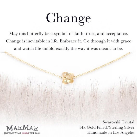18 MaeMae 14K Gold Filled Butterfly Pendant Necklace