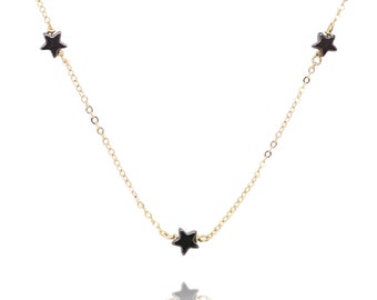 Hematite Star Dainty Necklace for Inspiration and Manifestation