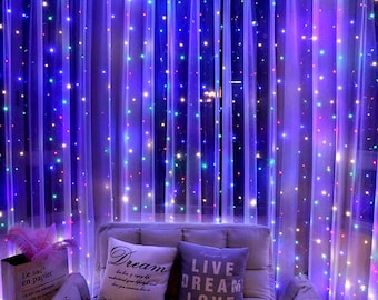 Guirnalda de luces LED de 3 m – Funciona con USB y pilas, luces blancas cálidas para bodas, fiestas, decoración de patios e iluminación de habitaciones.