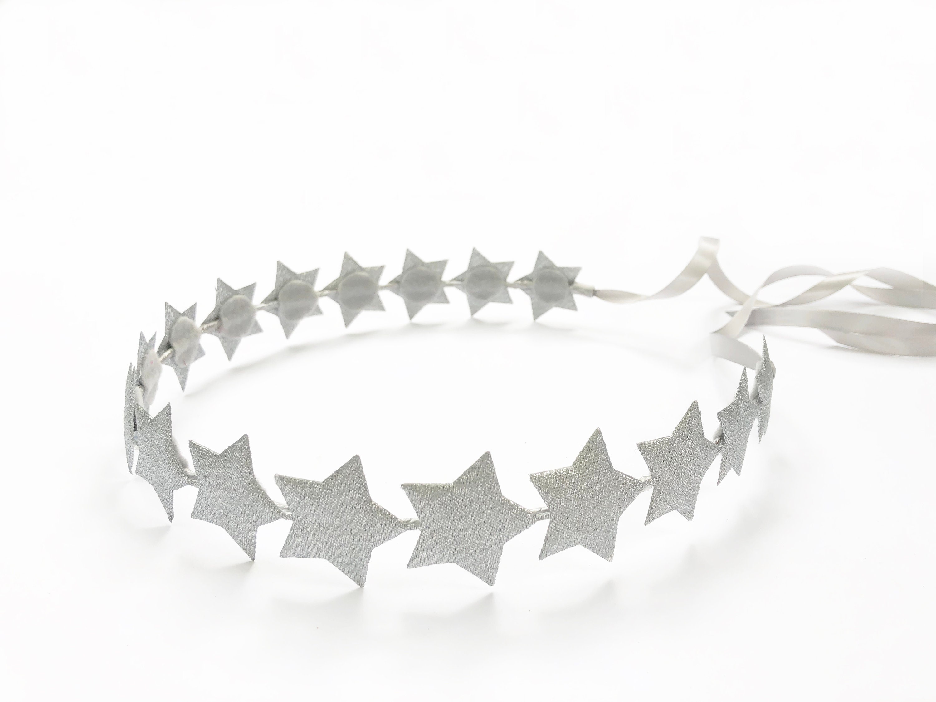 Silver Star Headband Silver Star Halo Crown, Festival Headband, Theatrical  main image 4
