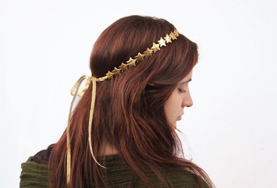 Gold star headband deals