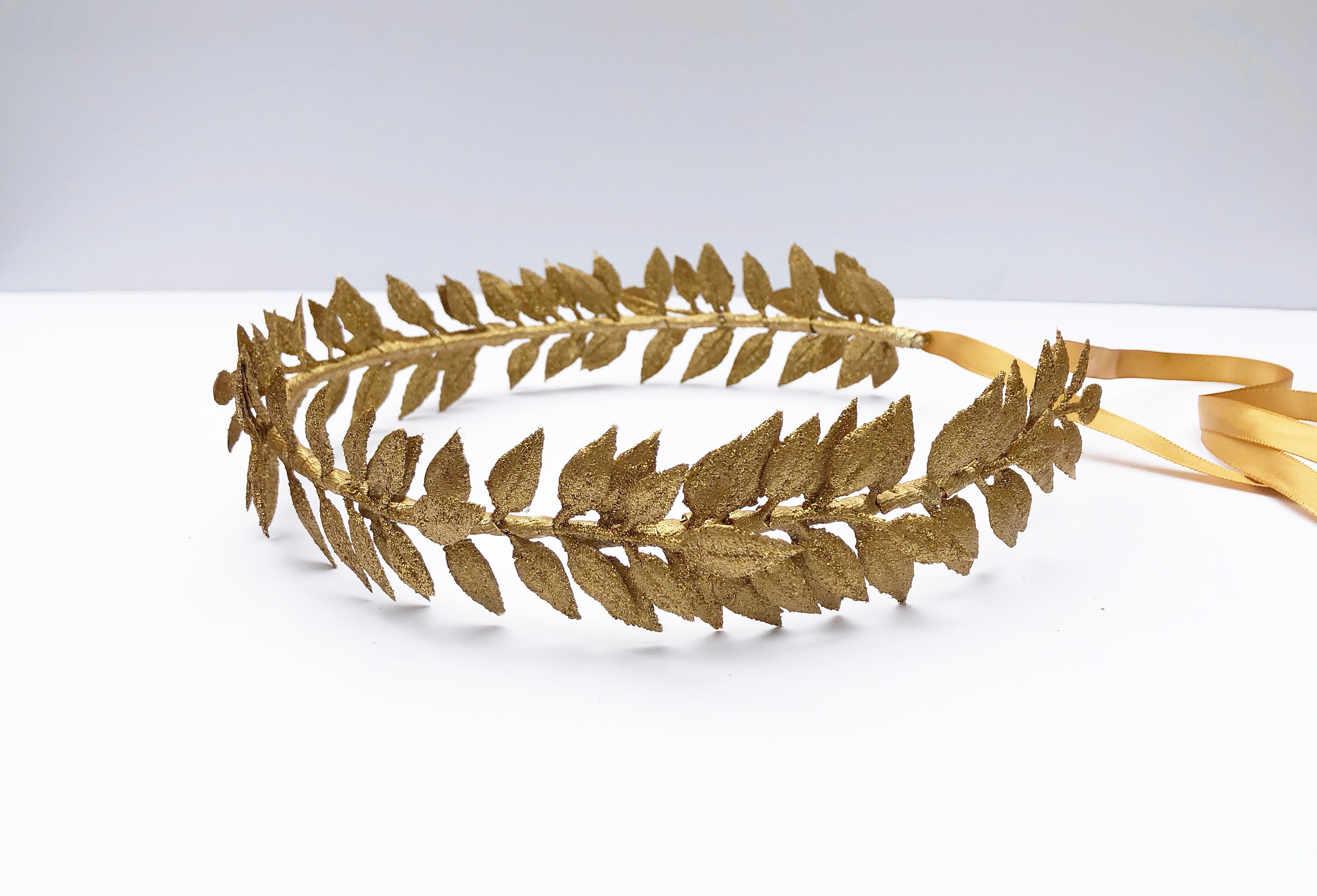 Unisex Gold Leaf Headband Gold Leaf Crown Gold Leaf Laurel Etsy