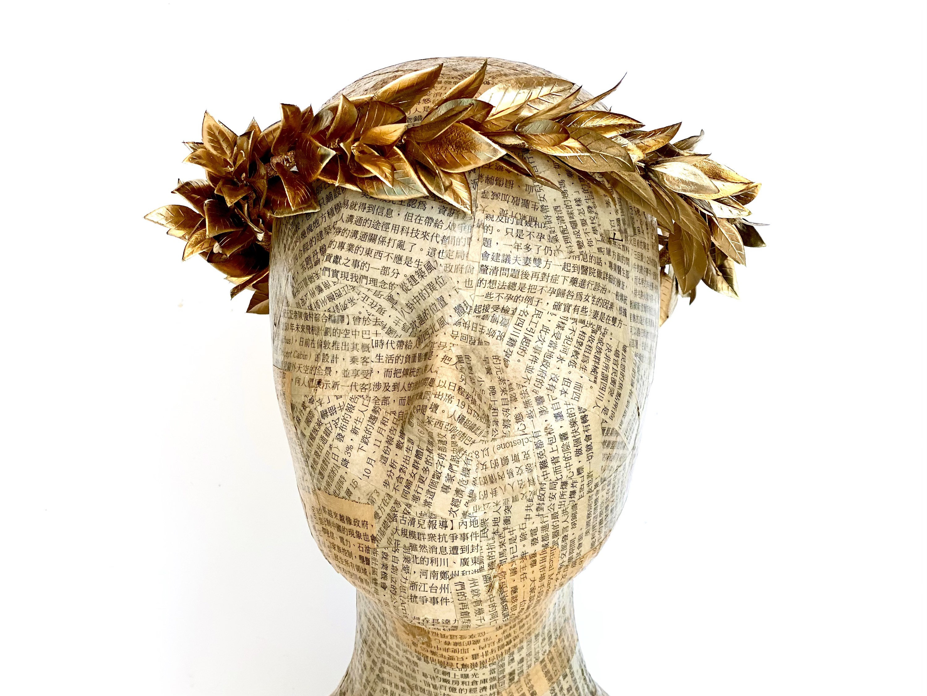 Laurel Garland Hair Gold Olive Women Leaves Grecian Crown Headband Band Leaf 