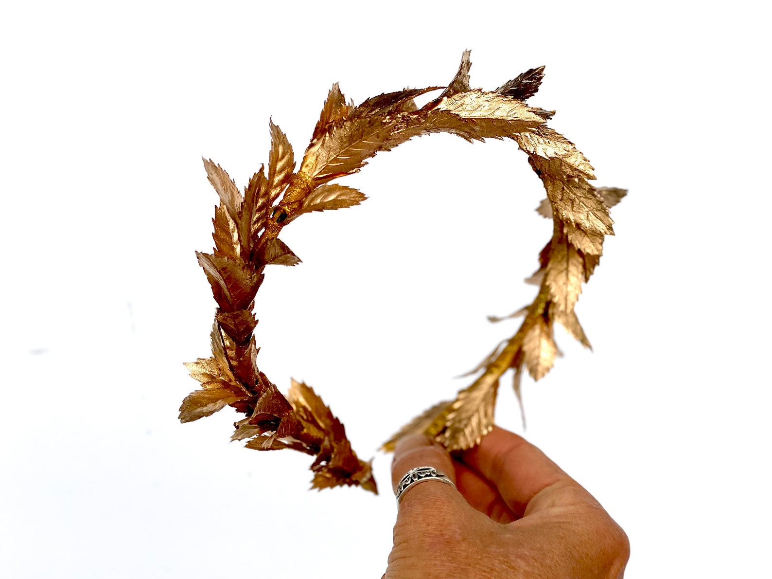 Gold Leaf Headband Gold Leaf Crown Laurel Leaf Headpiece Etsy