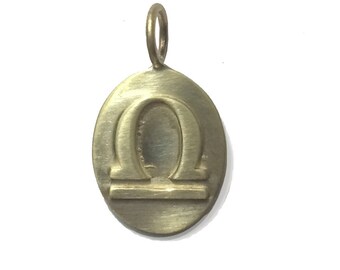 Libra Zodiac Charm - 14k