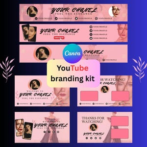 YouTube Branding Kit | Animated  Intro, Outro & Banner Templates | Professional Channel Art | Canva editable