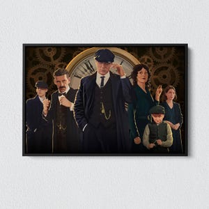 Peaky Blinders Canvas Art: 1920s Noir TV Series Print