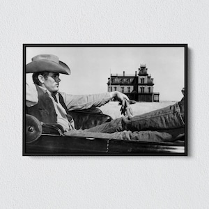 James Dean Cowboy Costume Canvas Art: Actor Portrait, Home Decor