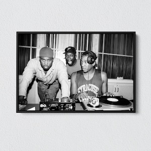 A Tribe Called Quest Framed Canvas Print: Hip Hop Music Wall Art