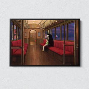 Spirited Away Studio Ghibli Canvas Art: Japanese Anime Poster