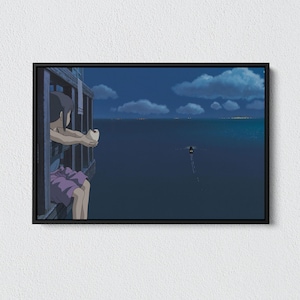Spirited Away Studio Ghibli Canvas Art: Japanese Anime Poster
