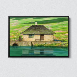 Howl&#39;s Moving Castle Canvas: Studio Ghibli Anime Art