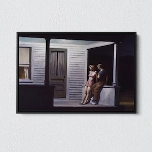 Edward Hopper Summer Evening Print: Modern Vintage Art Reproduction